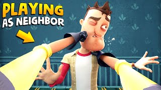 PLAYING AS THE NEIGHBOR WITH A CRAZY FIGHT!!! (Part 7) | Hello Neighbor Gameplay (Mods)