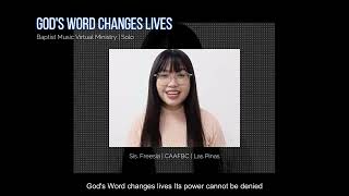 God's Word Changes Lives | Baptist Music Virtual Ministry | Solo