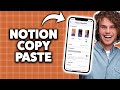 How to Copy and Paste Notion on iPhone 2026 (Step-By-Step Tutorial)