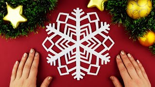 How to make a Christmas paper snowflake easily and simply. New Year crafts