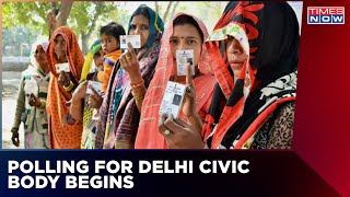 Voting For Delhi MCD Polls Underway | Can BJP Retain The Civic Body? | English News |Times Now