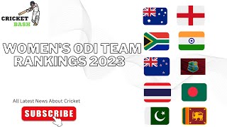 ICC Women's ODI Team's Rankings 2023/women's ODI Team's Ranking 2023/women's ranking 2023