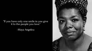 3 mind-blowing minutes right here! Maya Angelou quotes