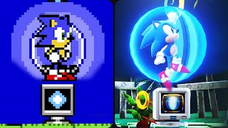 The evolution of Sonic's shield