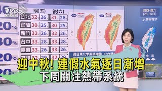 早安氣象20230928 迎中秋! 連假水氣逐日漸增 下周關注熱帶系統｜TVBS新聞 @TVBSNEWS02