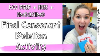 Free Final Consonant Deletion Activity