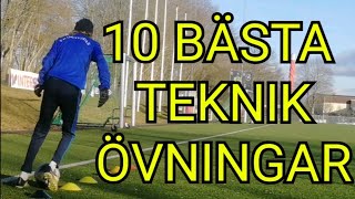 10 Övningar som ger dig BÄTTRE TEKNIK | Fotbollsträning