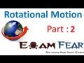 Physics Rotational Motion part 2 (Rotation about fixed axis) CBSE class 11