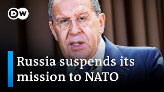 Russia shuts mission to NATO in spy row retaliation | DW News