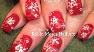 Easy Snowflake Nails | Christmas Nail Art Design Tutorial