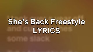 Diamond Dondada - SHE’S BACK FREESTYLE [LYRICS]