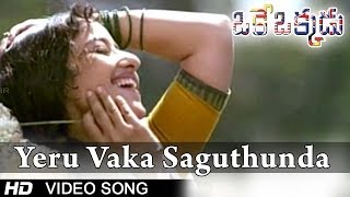 Oke Okkadu Movie | Yeru Vaka Saguthundaga Video Song | Arjun, Manisha Koirala