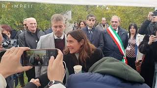 Il Ministro per le Disabilità Alessandra Locatelli in visita a Pompei