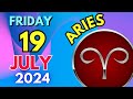 Aries ♈ ✨ 𝐄𝐱𝐩𝐞𝐜𝐭 𝐀 𝐏𝐨𝐰𝐞𝐫𝐟𝐮𝐥 𝐂𝐡𝐚𝐧𝐠𝐞 🌟 Horoscope For Today July 19, 2024 | Tarot