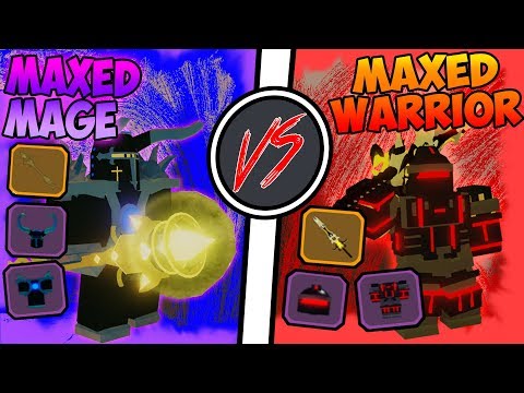 Download Maxed Mage Vs Maxed Warrior Roblox Dungeon - dungeon quest roblox