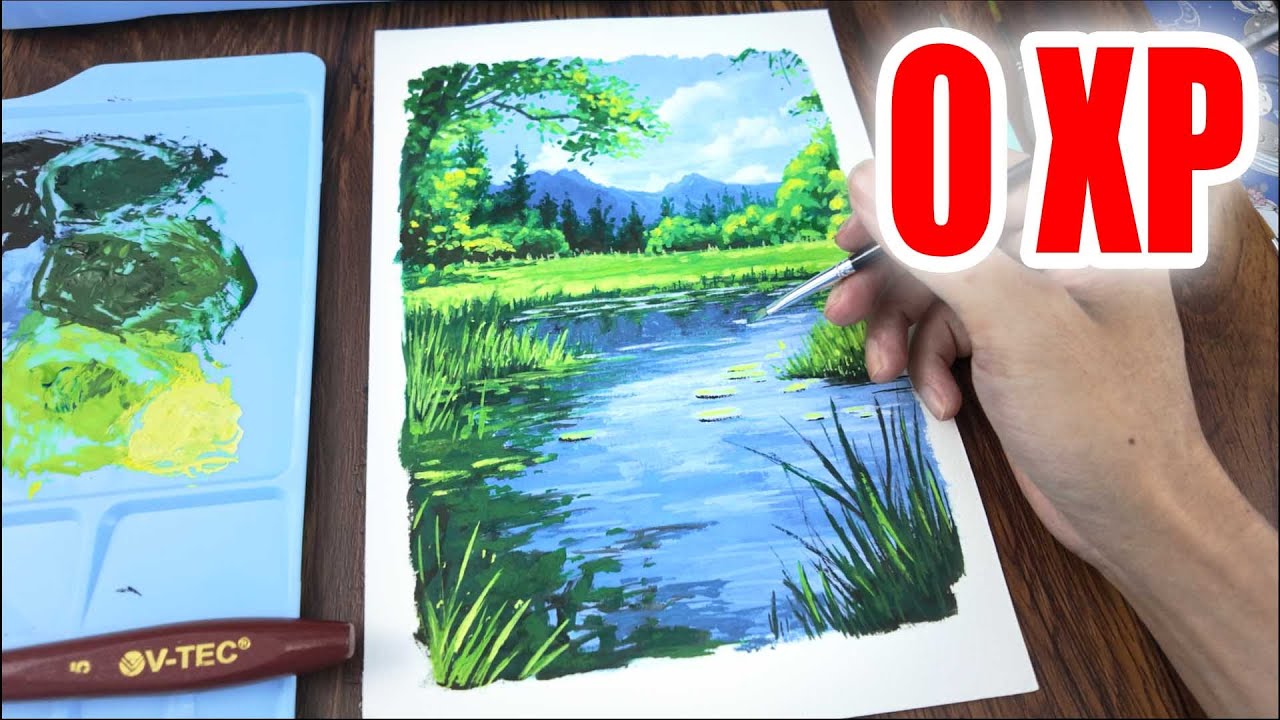 Gouache Painting Tutorial For Beginners Youtube