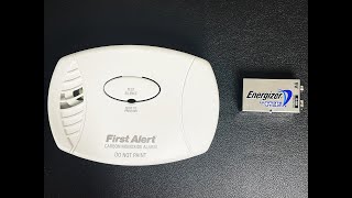 How to change the battery - First Alert Carbon Monoxide Detector CO606 CO605