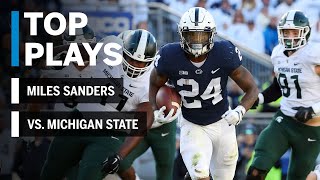 Top Plays: Miles Sanders Highlights vs. Michigan State Spartans | Big Ten Footba