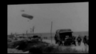 Allied Observation Balloon Intercepted by WWI German Aircraft