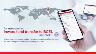 The instruction of Inward remittance to BCEL via SWIFT