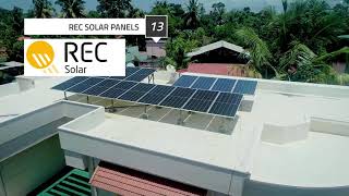 5.5kW On-Grid Rooftop Solar | REC Twin Peak Panels | 30units/day Maximum Generation | Kollam Kerala