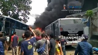 Empat Bus Terbakar