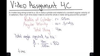 Video Assignment 4C