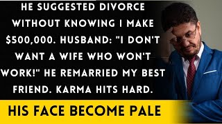 Proposed Divorce Unaware of My $500K Salary; He Remarried My Best Friend and Faced Karma.