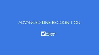 Advanced line recognition webinar