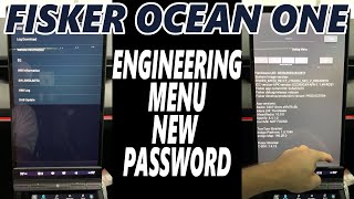 Fisker Ocean - Engineering Menu - New Password!