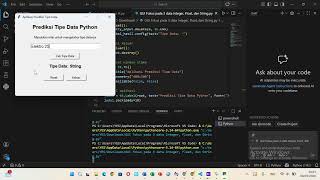 Pemrograman GUI yang Dapat Memprediksi Tipe Data Integer, Float, dan String