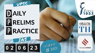 Daily Prelims Practice | 02 June 2023 | The Hindu & Indian Express | Current Affairs MCQ | DPP