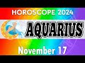 🙌 ASK THE UNIVERSE AND YOU WILL HAVE IT ✅horoscope 👀 horoscope for today aquarius NOVEMBER 17 2024♒️