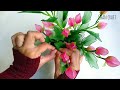 how to make nylon stocking flowers tutorial bunga stoking simpel