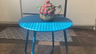 Honest Review of HollyHOME Patio Metal Side Snack Table