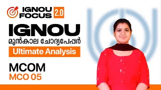 MCO 5 | Accounting for Managerial Decisions | MCOM | IGNOU Previous Year Question Paper Analysis