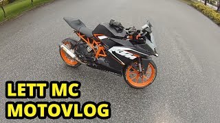 MOTOVLOG MED LETT MC! - KTM RC 125 2015 | Motovlog