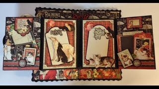 G45 Raining Cats and Dogs Roof mini album - tutorial