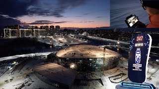 Новая ледовая арена Новосибирск 2022 с квадрокоптера Dji Ice Arena Novosibirsk 4K