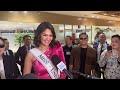 Reigning Miss Universe Sheynnis Palacios arrives in Manila
