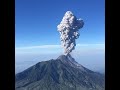 erupsi merapi dri puncak merbabu