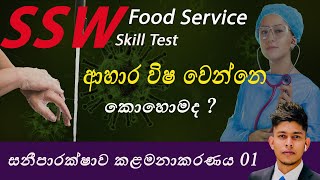 SSW Food Service Skill Test Hygiene Controls Lesson 01 Sinhala සනීපාරක්ෂාව කළමනාකරණය 01