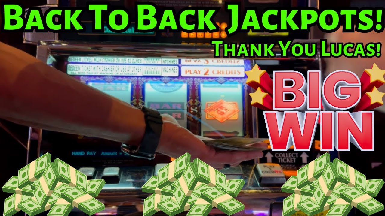 Amazing Back To Back Jackpots Top Dollar Thank You Lucas Youtube