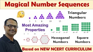Number Sequence II Triangular & Square Numbers II Virahanka or Fibonacci II Hexagonal Numbers #magic