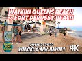 Waikiki Queens Beach to Fort DeRussy Beach to Watch the Friday Fireworks June 3, 2022 Oahu Hawaii