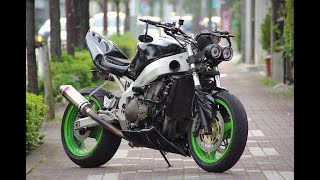 Ninja ZX9R inline screaming machine #zx10r  #loud  #exhaust #kawasaki #ninja #ducati #bmw