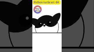 Cat Art python turtle 🥰🥰 Pydroid3 #shorts #coding ©