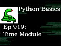 Python Basics Tutorial Time Module || Digital Clock Series