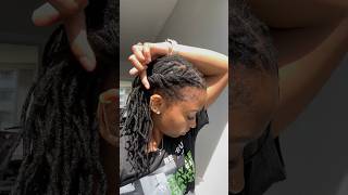 style my locs with me 😍 | 30 days of loc styles #shorts #naturalhair #locstyles #locjourney