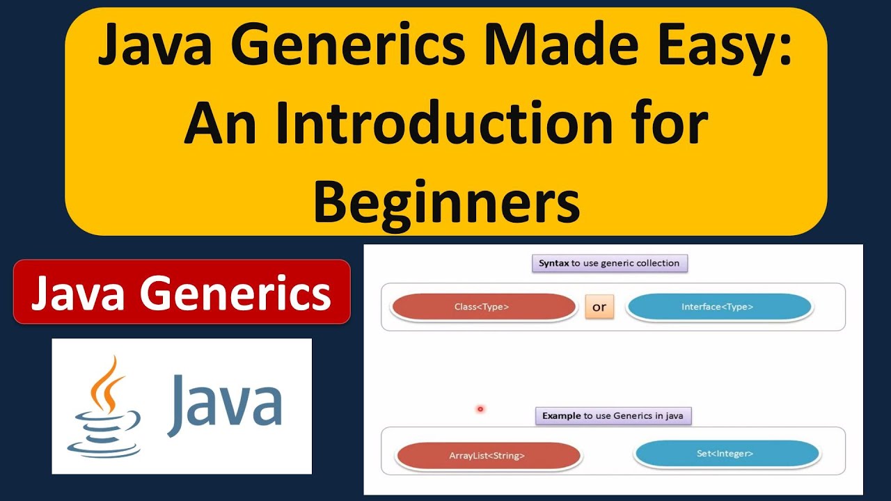 Java Generics Made Easy An Introduction For Beginners Generics In